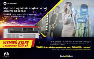 Myślisz o wymianie nagłośnienia? Zacznij od końca! Wymień stary wzmacniacz na nowy DYNACORD w promocji 