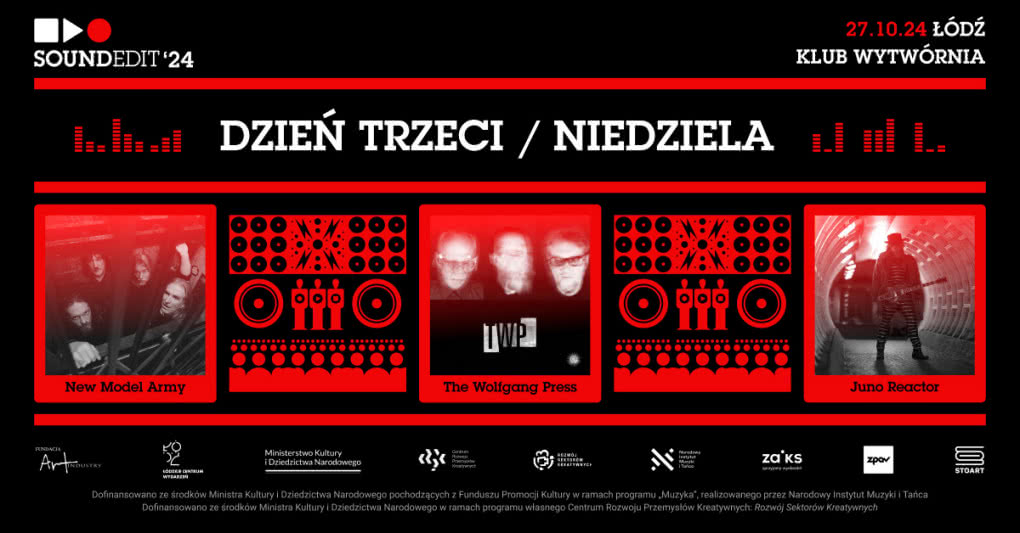 Soundedit ’24 – na festiwalu wystąpią m.in. The Wolfgang Press, New Model Army i Juno Reactor