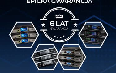 Wzmacniacze Crown z 6-letnią gwarancją! 