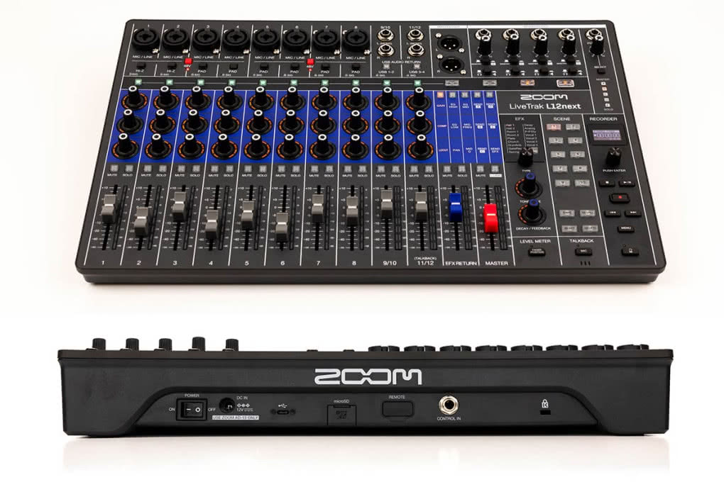Zoom zapowiada nowy mikser i rejestrator LiveTrak L-12next