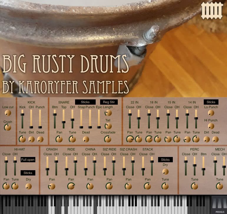 Karoryfer Big Rusty Drums