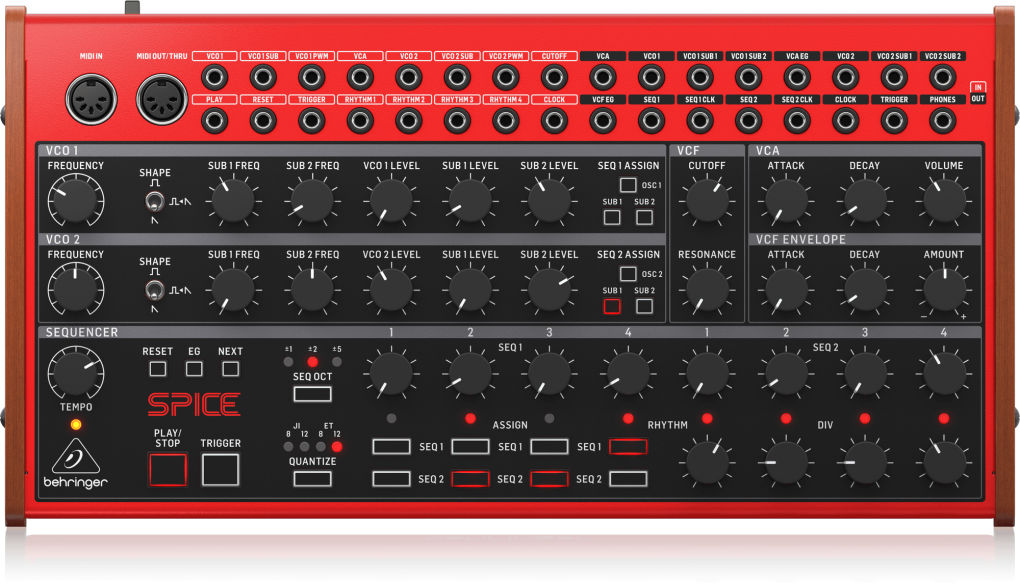 Kopia Mooga Subharmonicona, czyli syntezator Spice od Behringera jest już dostępny w sprzedaży