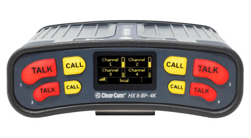 Nowość od Clear‑Com: czterokanałowy beltpack HelixNet HXII‑BP‑4K‑X4