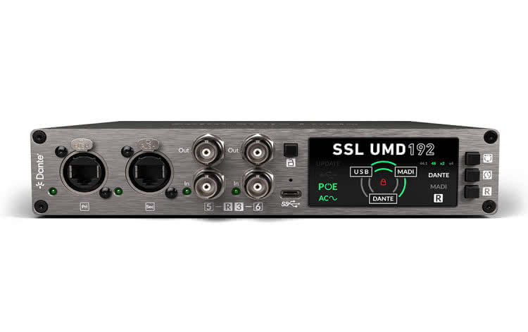 Interfejs audio USB z MADI i Dante w kompaktowej obudowie