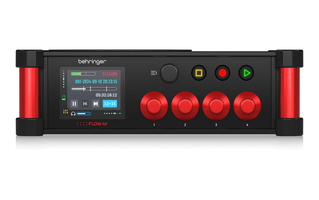 Behringer FLOW 4V i FLOW 4VIO – wielościeżkowy rejestrator audio z modułem rozszerzającym