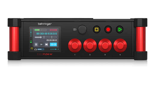 Behringer FLOW 4V i FLOW 4VIO – wielościeżkowy rejestrator audio z modułem rozszerzającym