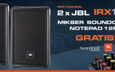 Kup kolumny JBL IRX – otrzymasz mikser Soundcraft Notepad GRATIS! 
