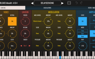 Bleass Monolit - darmowy syntezator na wiele platform 