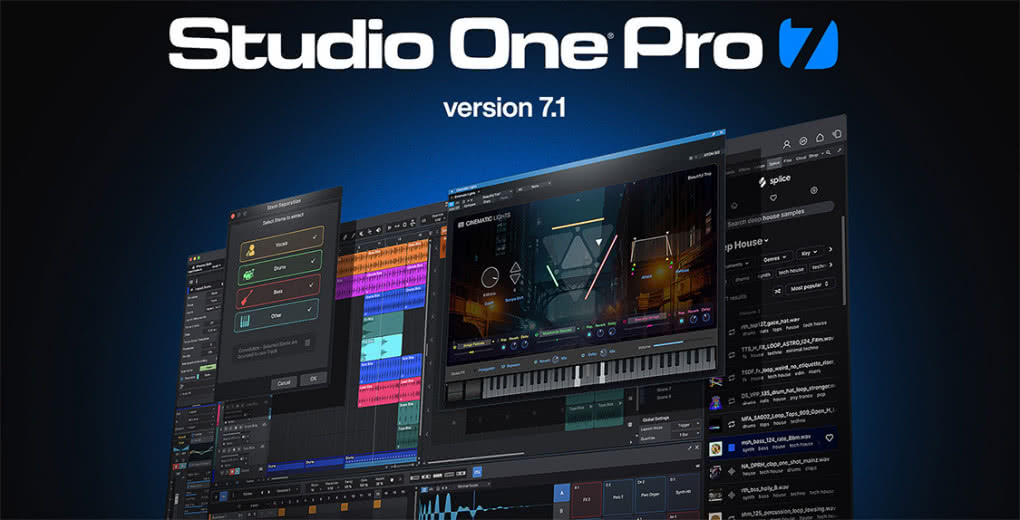 PreSonus Studio One 7.1 - więcej funkcji i w pełni polska wersja