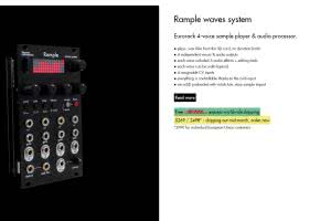 Squarp Rample - nowy sampler w formacie Eurorack 