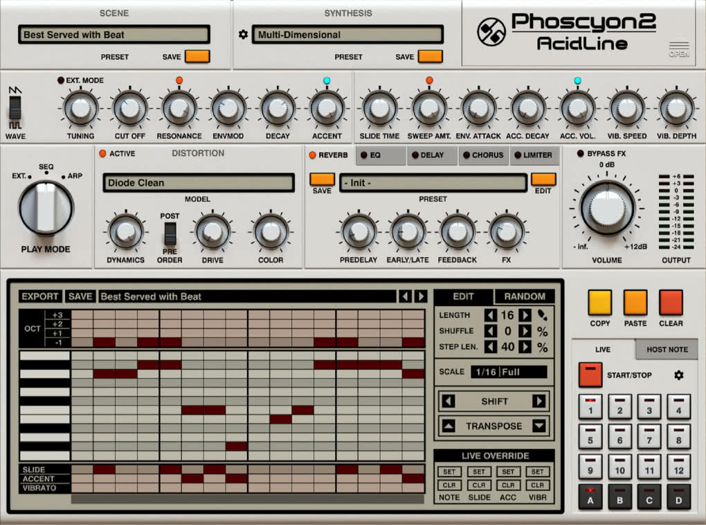 D16 Phoscyon 2 - wirtualny klon 303