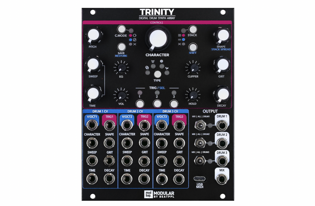 Modbap Modular Trinity - 3-kanałowy moduł perkusyjny