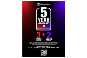 Electro-Voice wydłuża gwarancję na systemy aktywne – nawet do 5 lat