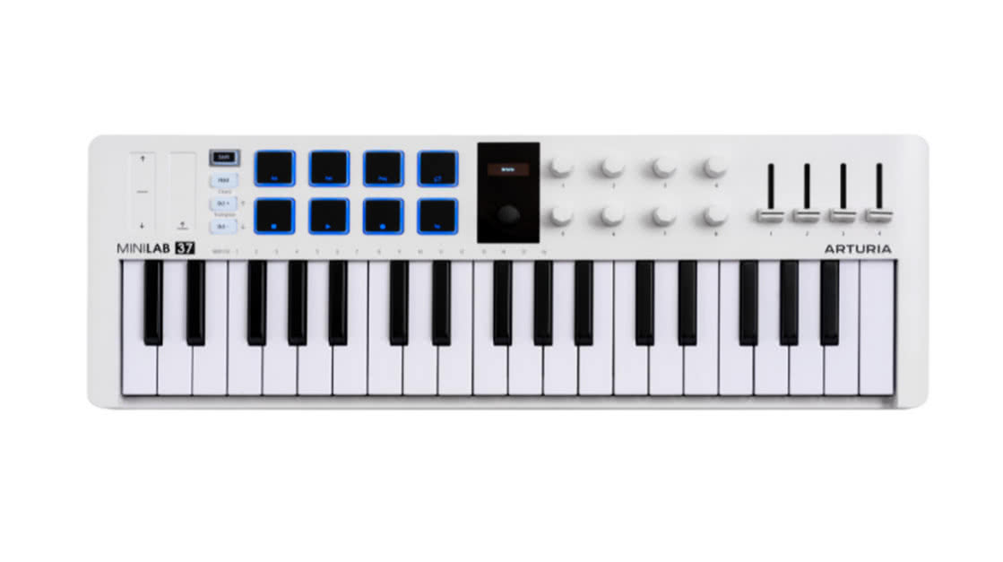 Arturia MiniLab 37 – kompaktowy kontroler MIDI z większą klawiaturą