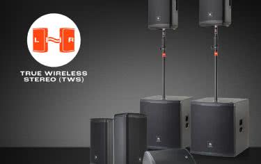 True Wireless Stereo w JBL Professional EON700 