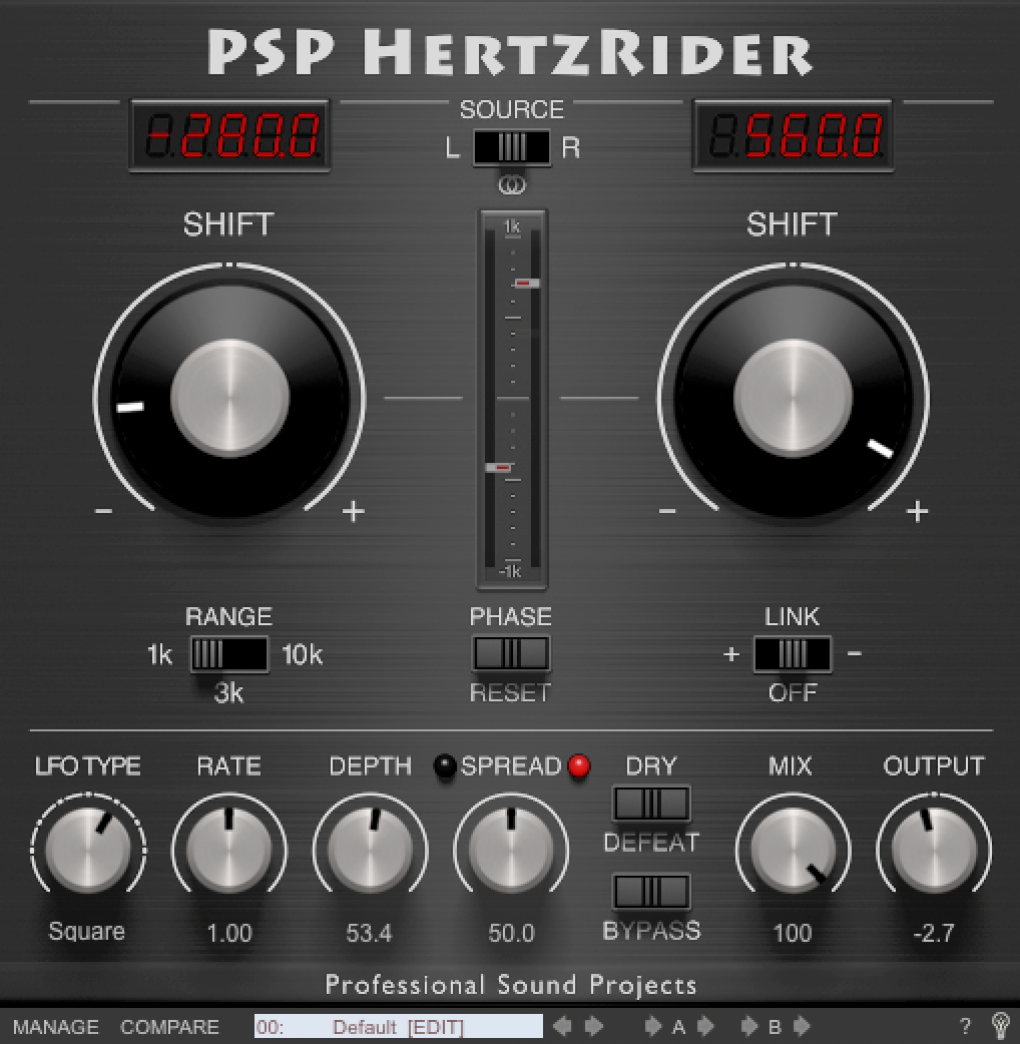 HertzRider - nowa wtyczka PSPaudioware