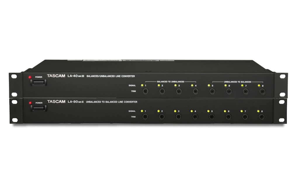 TASCAM przywraca konwertery liniowe LA-40MKIII i LA-80MKII