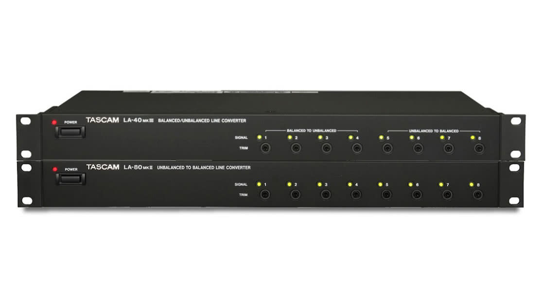 TASCAM przywraca konwertery liniowe LA-40MKIII i LA-80MKII