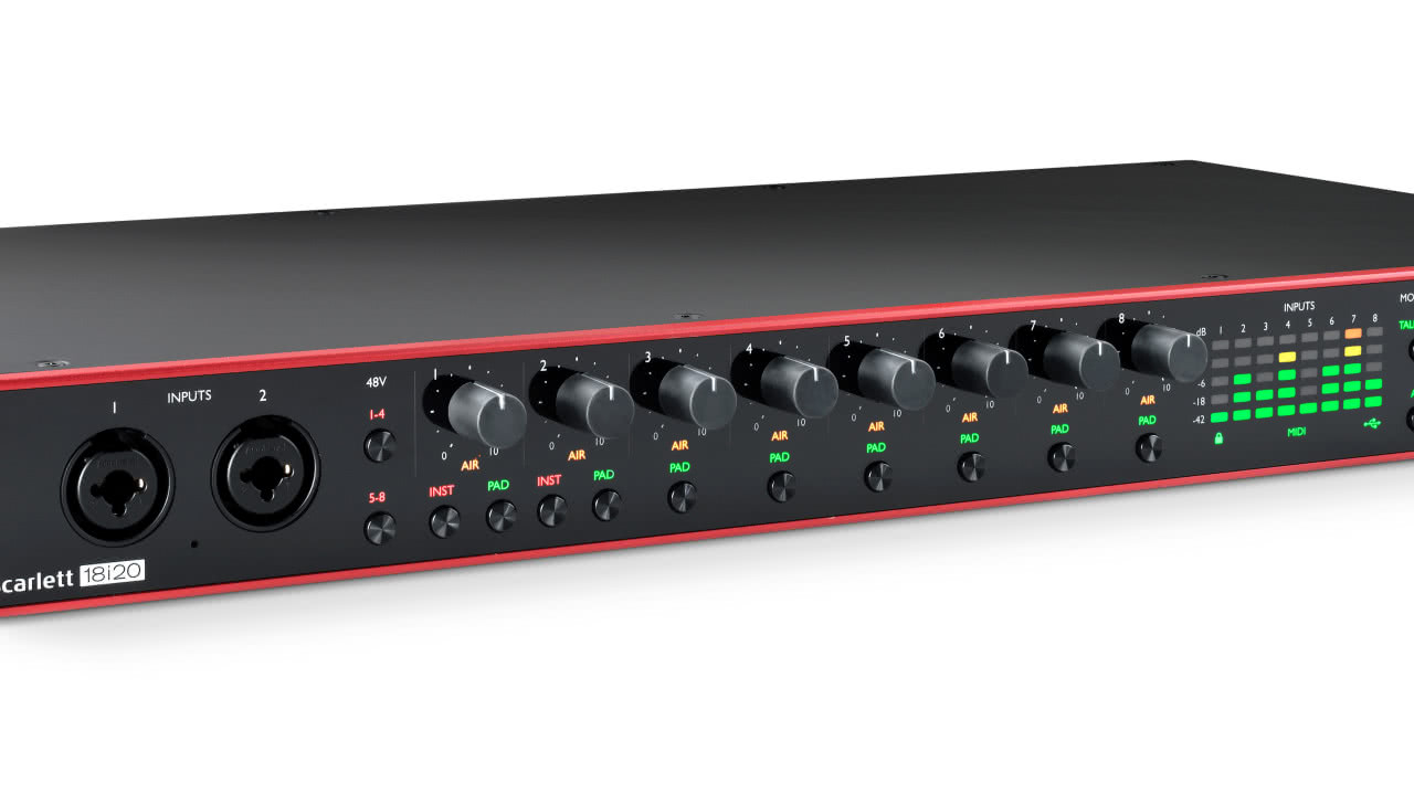 DTM・DAW Focusrite Scarlett 18i20 (gen. 3) Focusrite Scarlett 18i20 3rd Gen | Wielokanałowy Interfejs