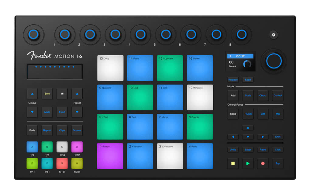 Fender Motion 16 i Motion 32 – nowe kontrolery MIDI do studia i na scenę