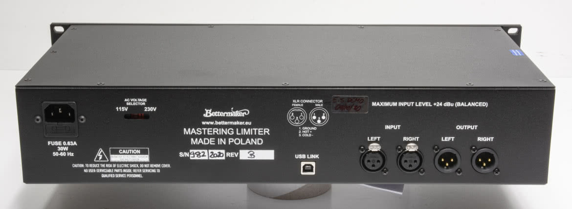 Mastering Limiter - analogowy procesor masteringowy