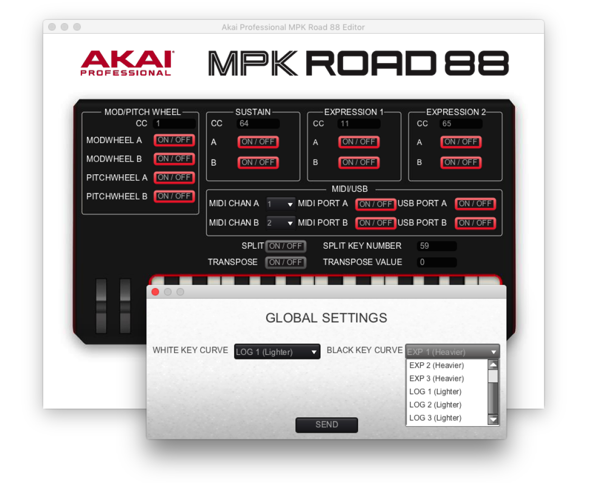 MPK Road 88 - klawiatura sterująca z interfejsem audio