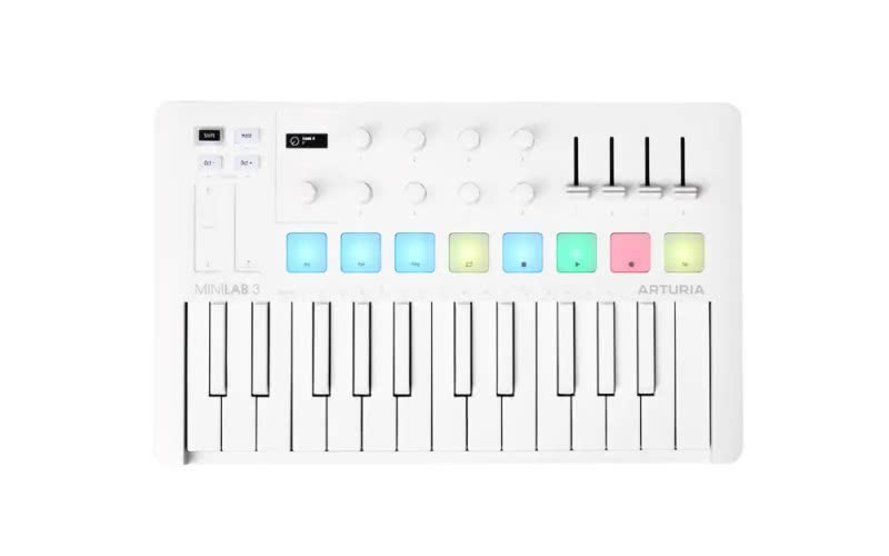 MiniLab 3 Alpine White - kontroler MIDI