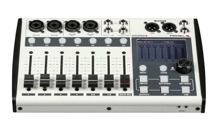Proel wprowadza DIGIPAD8 – 8-kanałowy, cyfrowy mikser dla profesjonalistów