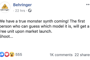 Behringer zapowiada tajemniczy syntezator 