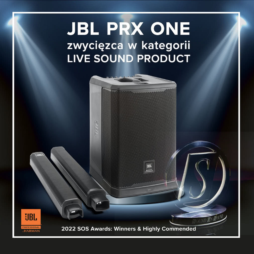 JBL PRX ONE I Kali Audio IN-5 z nagrodami Sound and Sound Awards 2022