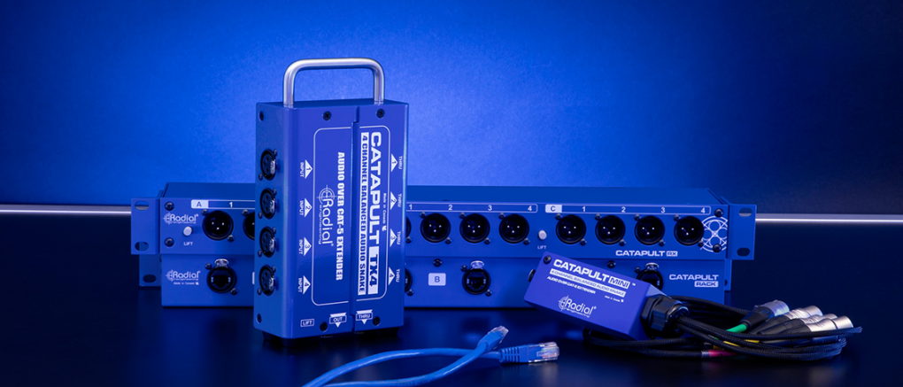Radial Engineering prezentuje Catapult Rack – 12-kanałowy analogowy system transmisji audio przez Cat 5