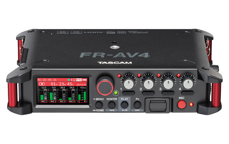 Tascam FR-AV4 – czterokanałowy rejestrator terenowy 32-bit float z synchronizacją HDMI i Timecode