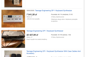 "Wymienię OP-1 na Moog One!" 